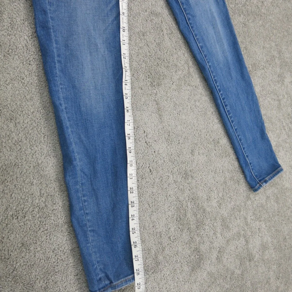 American Eagle Women Skinny Jeans Next Level Stretch Mid Rise Blue SZ 4 Regular