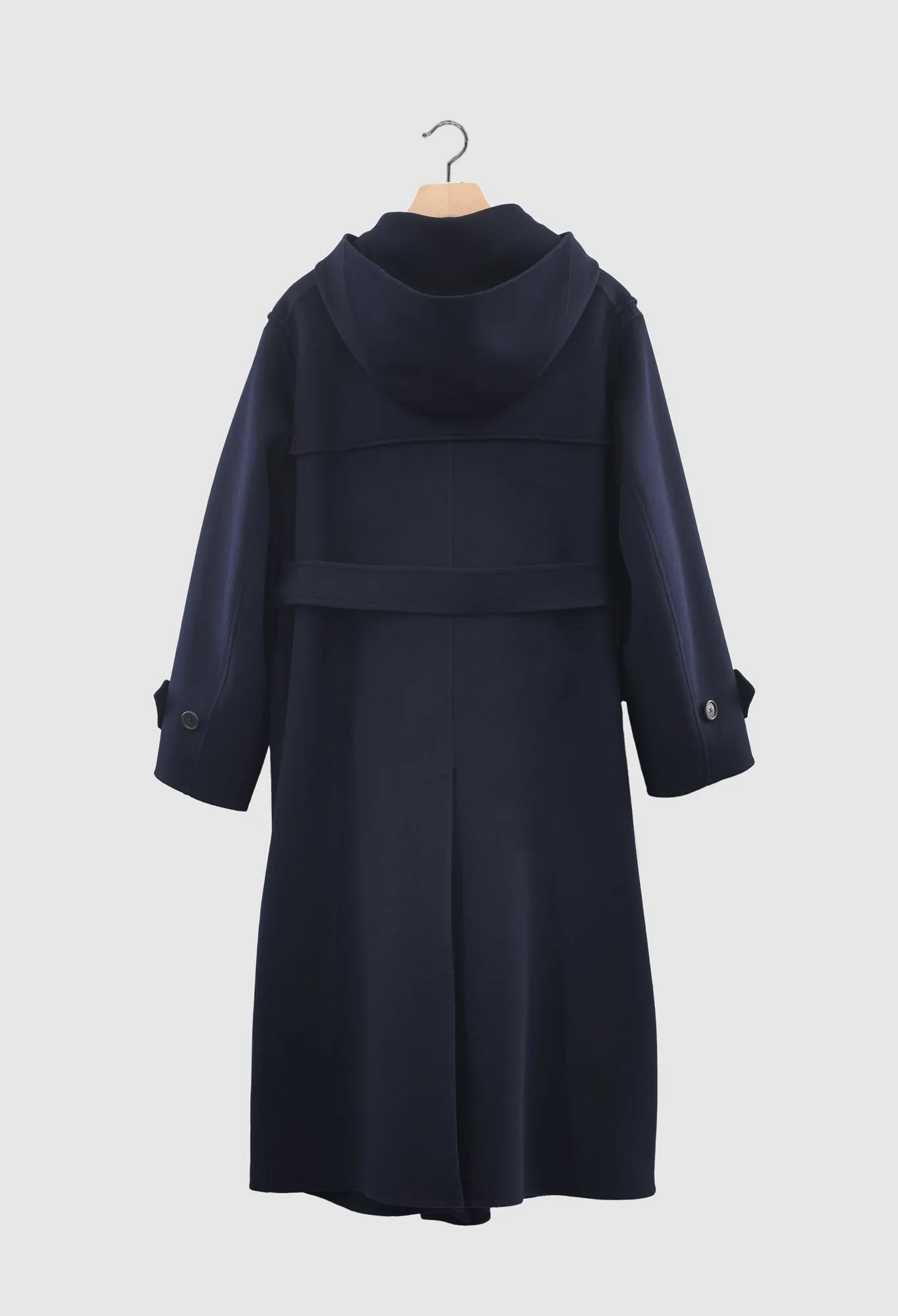 CHRISTOPHER - Double-Face Wool Duffle Coat in Navy