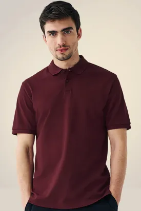 Classic Polo in Maroon