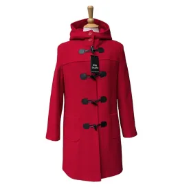 Eliz Scott Cashmere/Wool Duffle Coat Red