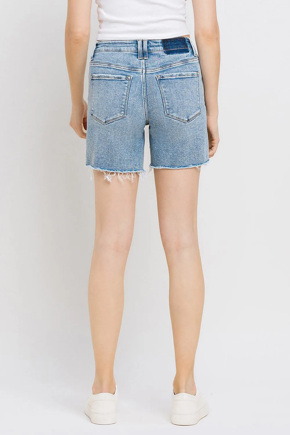 High Rise Denim Shorts