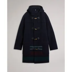 Men Mmo-Ower-Hooded Wool Duffle Coat - Navy