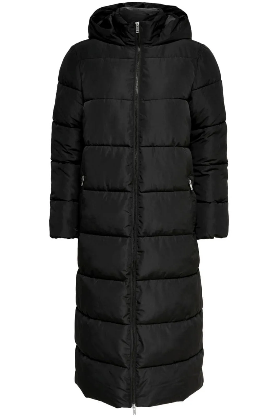 Only - Onlanna X Long Hood Puffer Coat - 3847626 Black