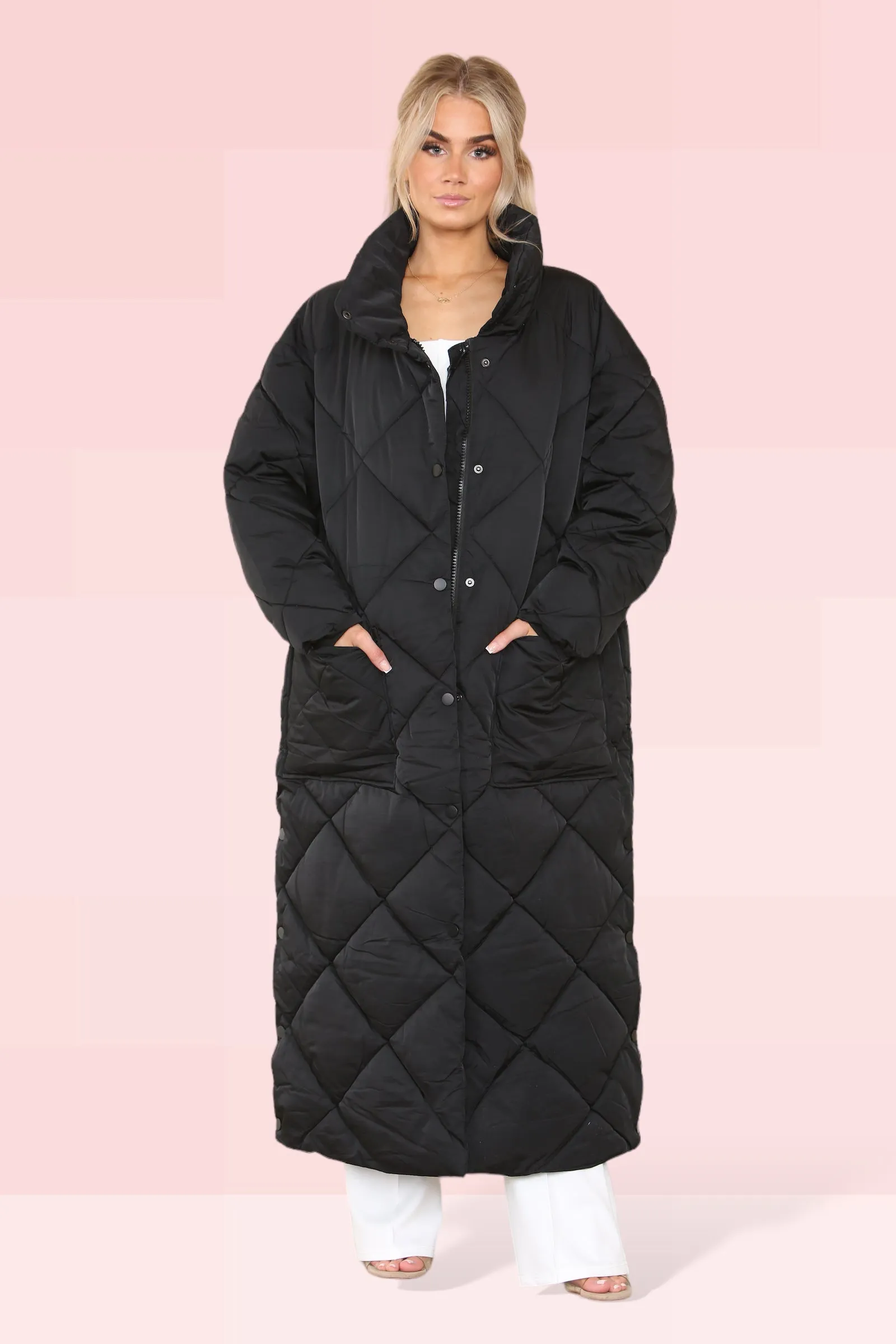 Oversized padded Longline Coat