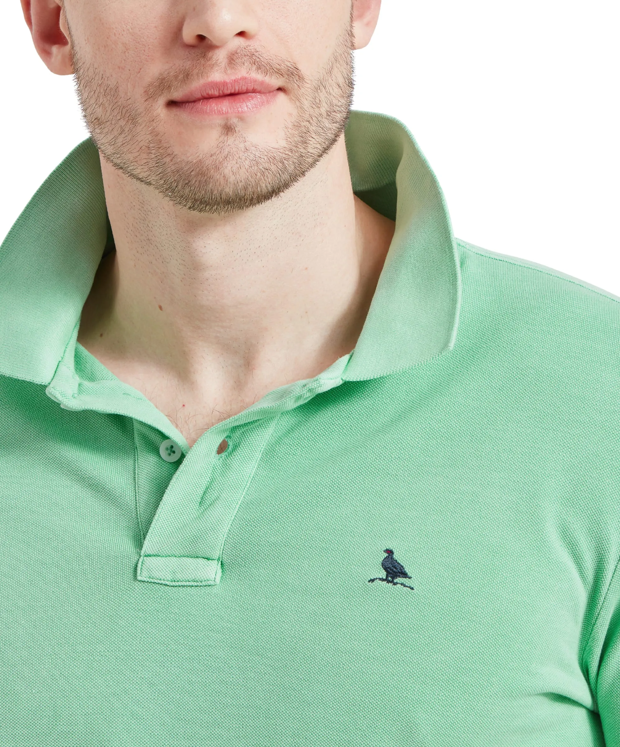 St Ives Garment Dyed Polo Shirt - Sea Green