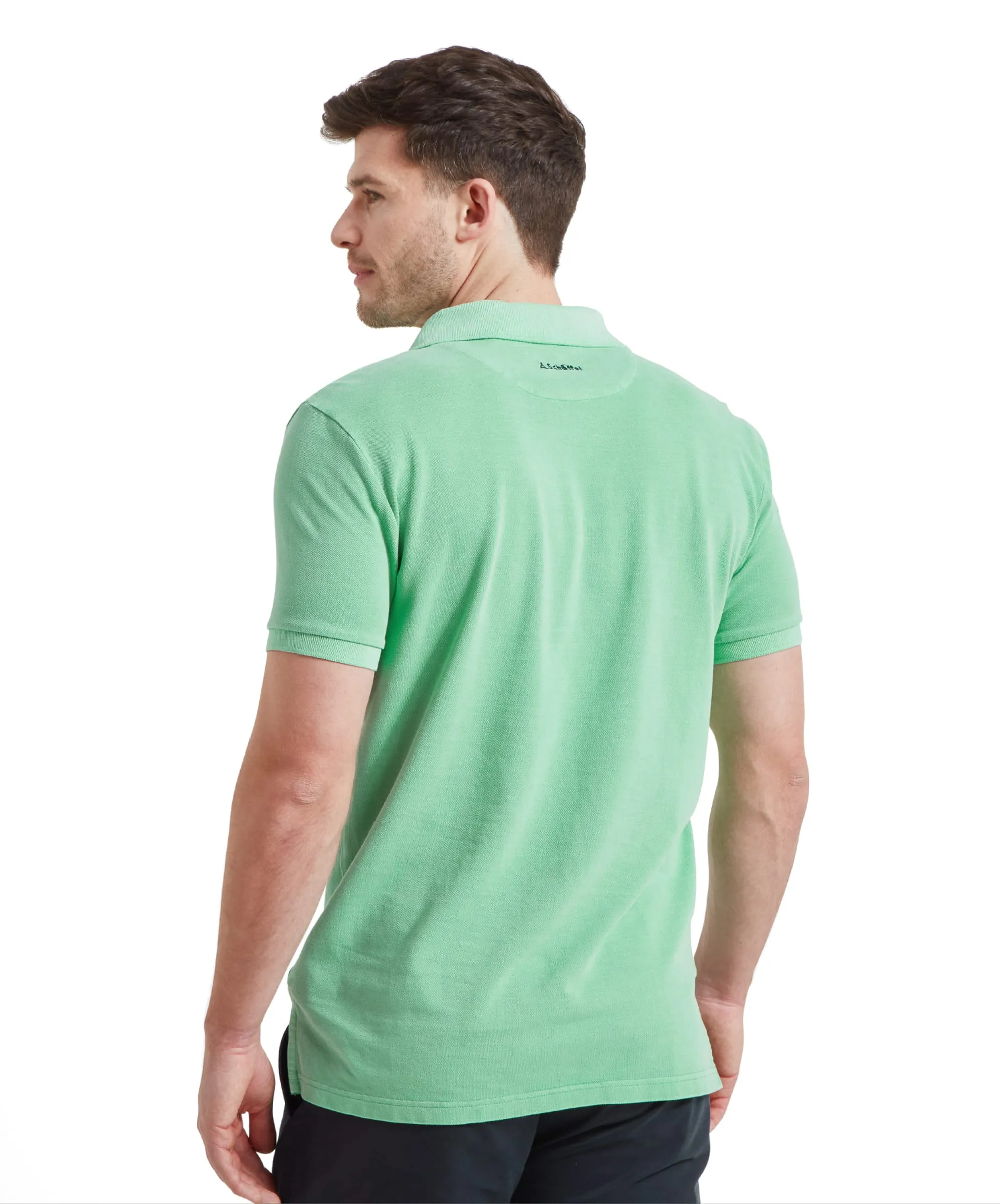 St Ives Garment Dyed Polo Shirt - Sea Green