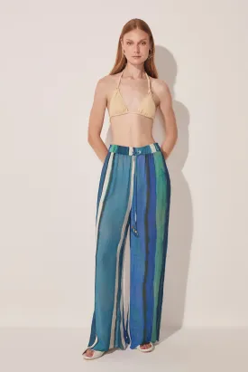 Striped Water Mirror Palazzo Pants E4518A1643