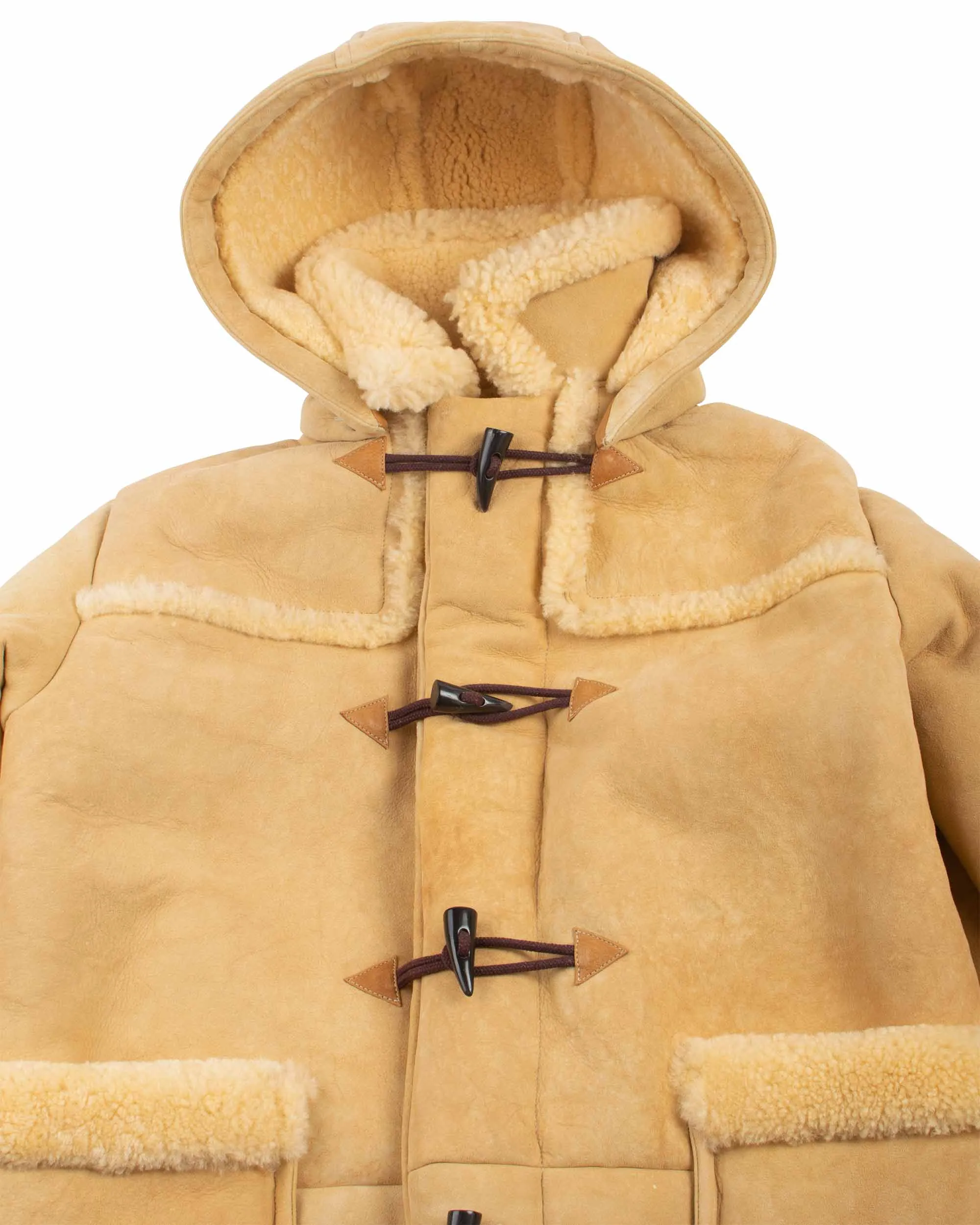 The Real McCoy's MJ21123 Mouton Duffle Coat Beige