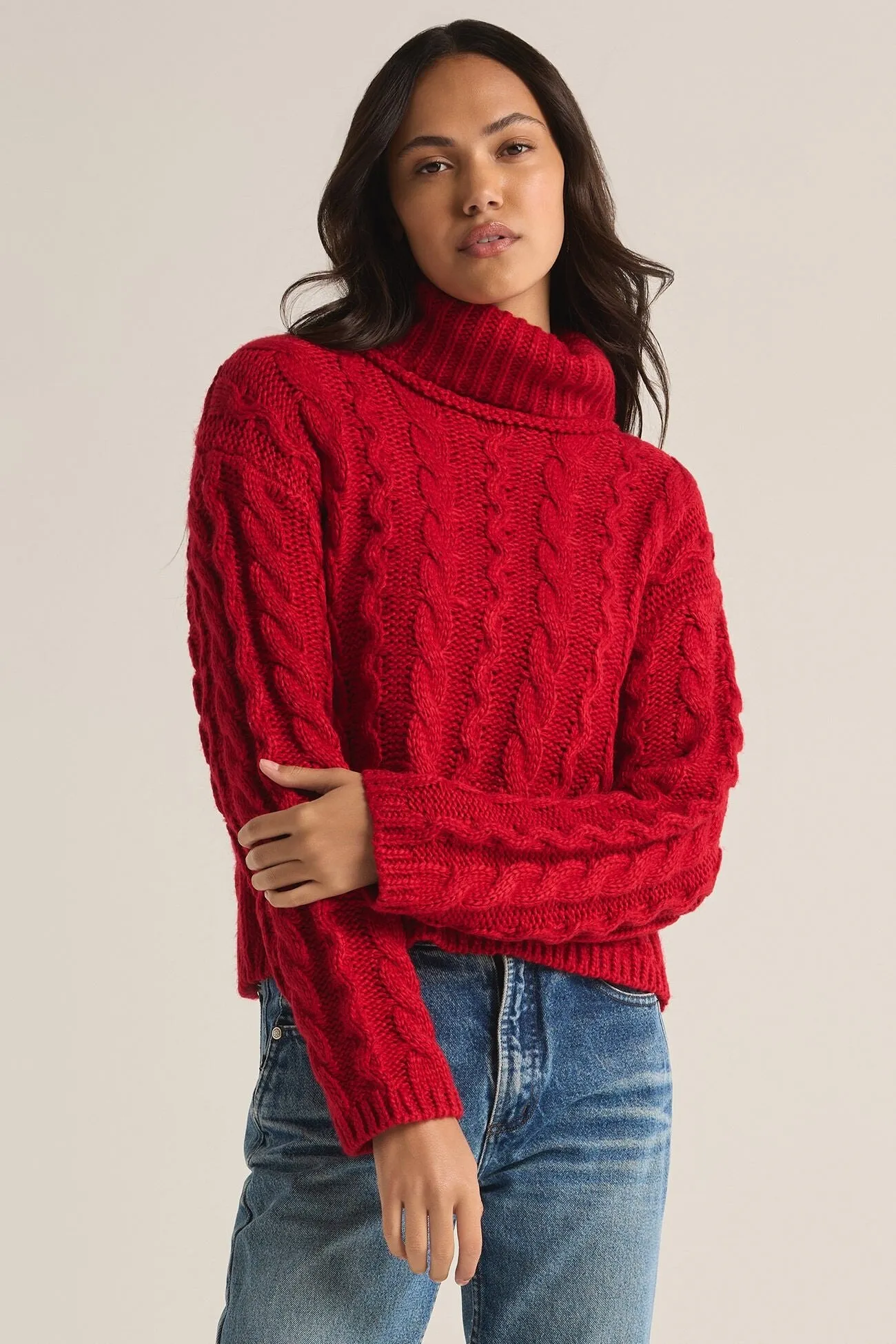 Tied to You Sweater - Haute Red